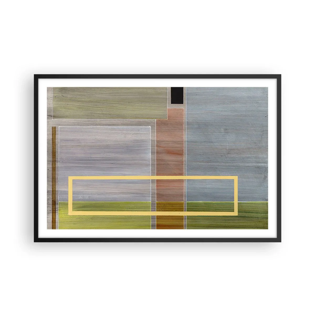 Poster in einem schwarzem Rahmen - Einfach und ruhig - 91x61 cm