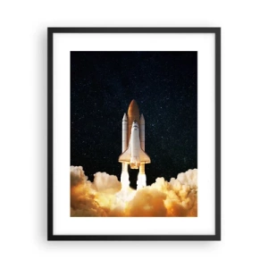 Poster in einem schwarzem Rahmen - Ad Astra! - 40x50 cm