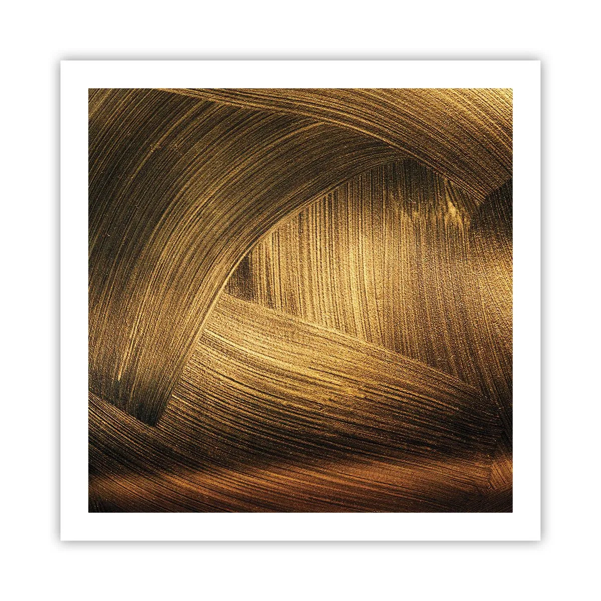 Poster - In einem goldenen Labyrinth - 60x60 cm