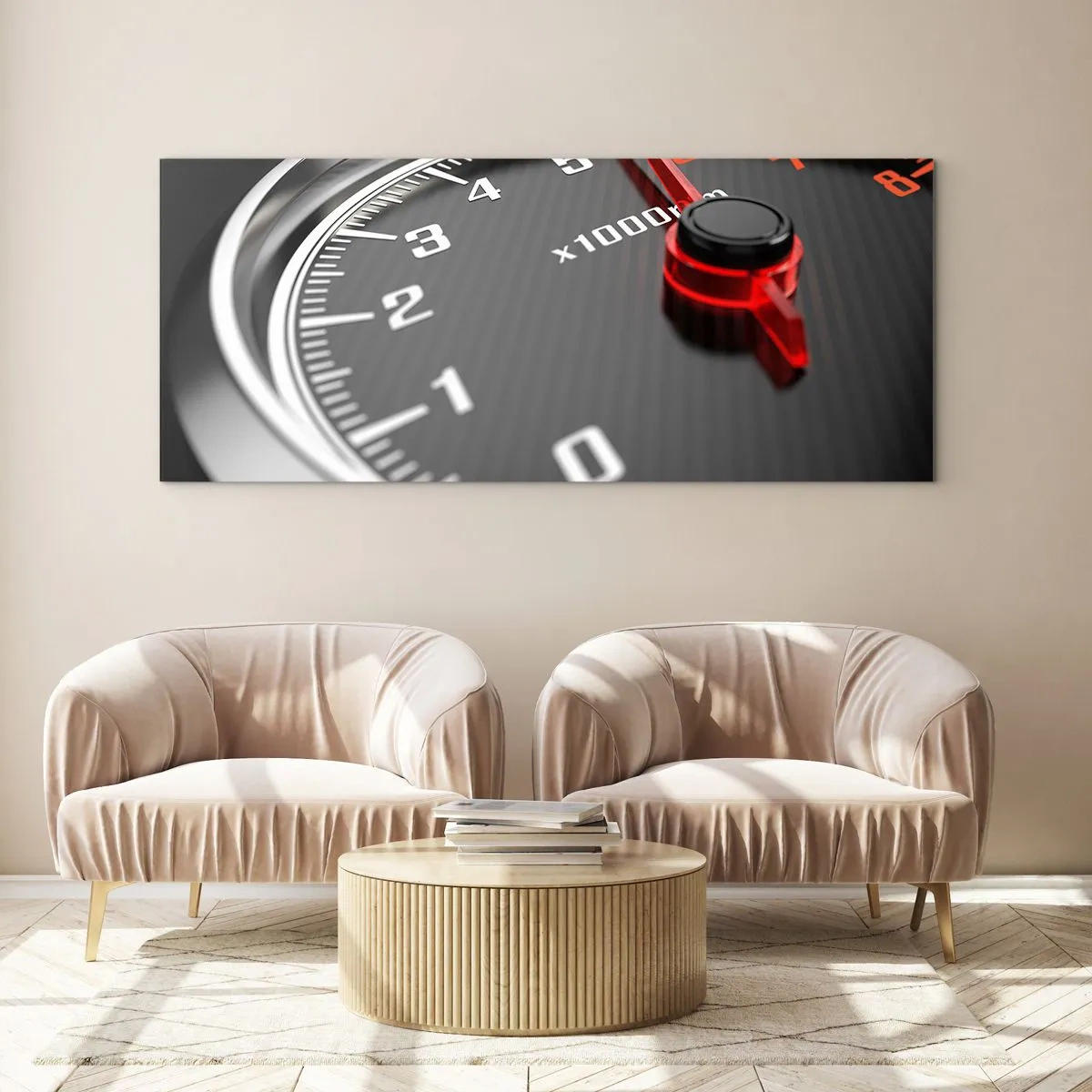 Glasbild - Bild auf glas - Vollgas! - 100x40 cm
