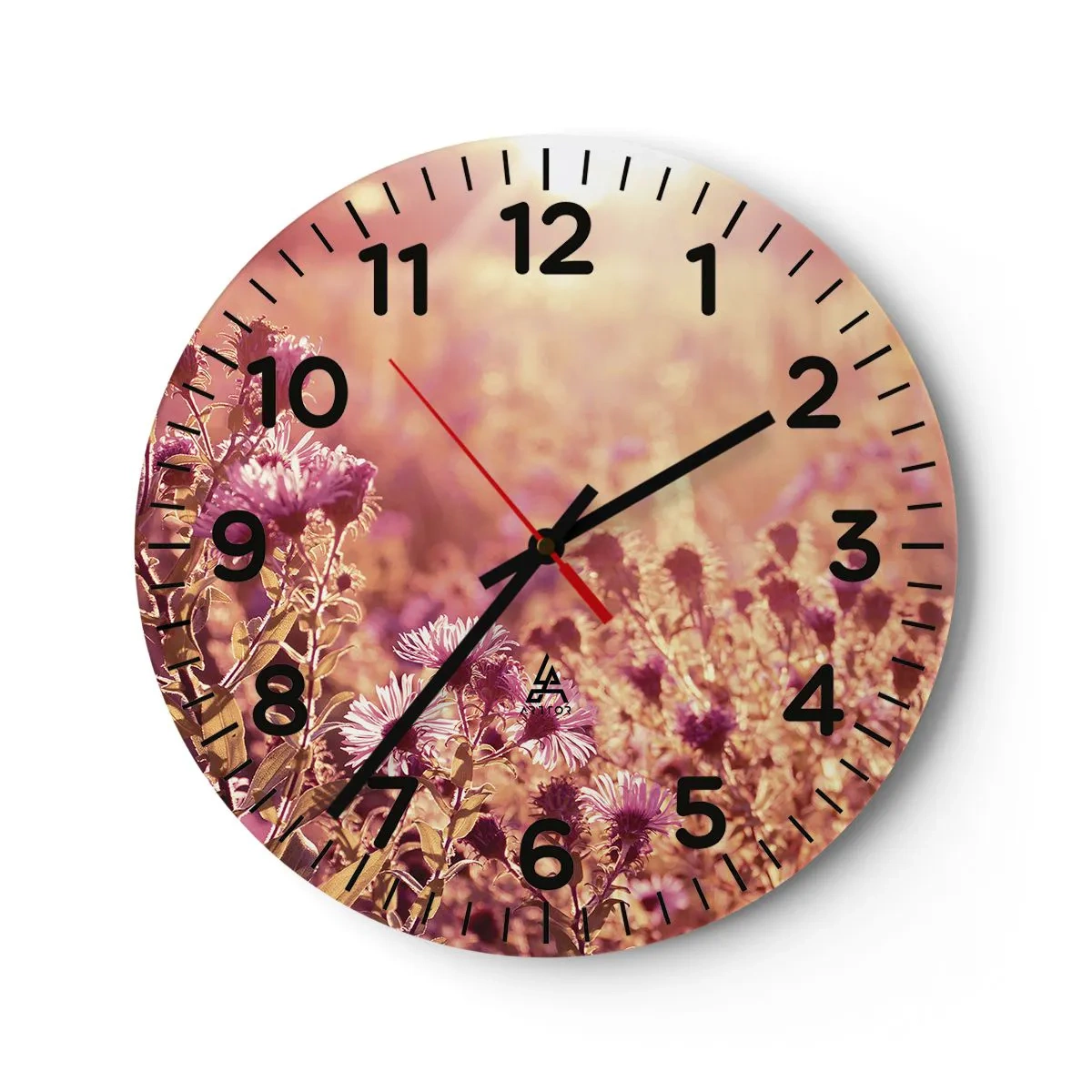 Wanduhr - Glasuhr - Bevor der Sommer vorbei ist - 30x30 cm