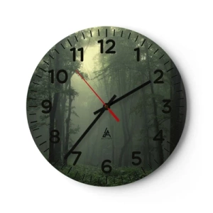 Wanduhr - Glasuhr - Bevor er aufwacht - 30x30 cm