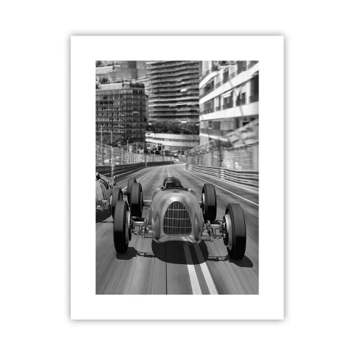 Poster - Vor langer Zeit in Monte Carlo - 30x40 cm