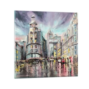 Glasbild - Bild auf glas - Es wird ein gelungener Abend - 40x40 cm