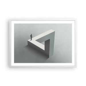 Poster in einem weißen Rahmen - Es ist also doch möglich - 70x50 cm