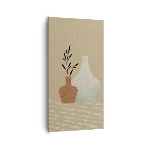 Bild auf Leinwand - Leinwandbild - Vase und ihre Idee - 65x120 cm