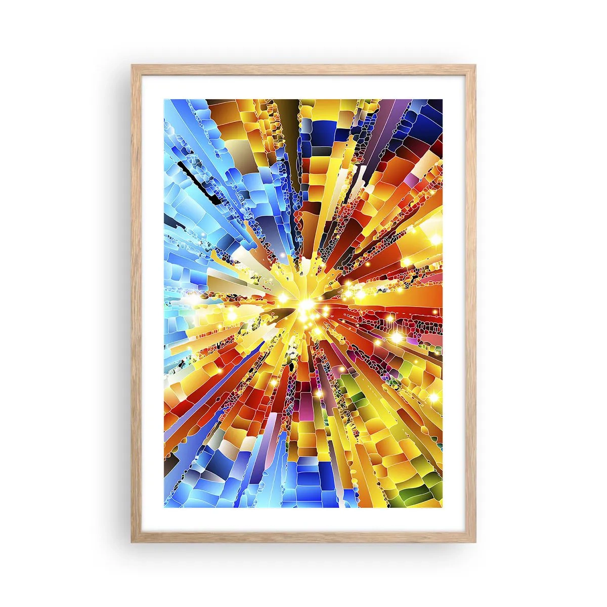 Poster in einem Rahmen aus heller Eiche - In Medienauflösung - 50x70 cm