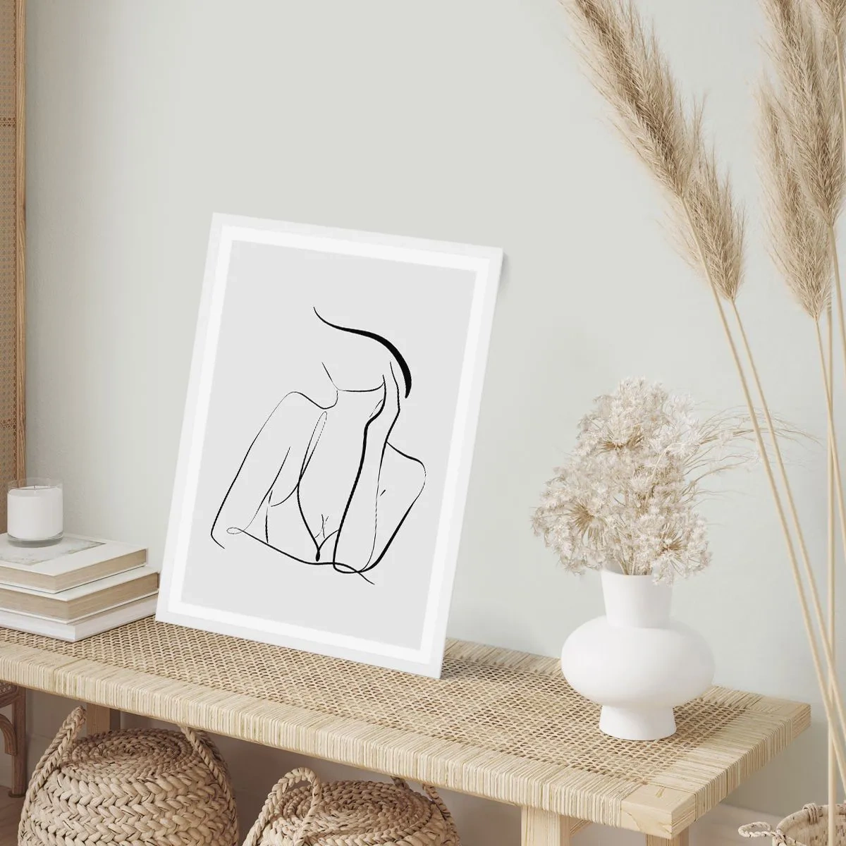 Poster in einem weißen Rahmen - Auf der Traumwelle - 70x100 cm