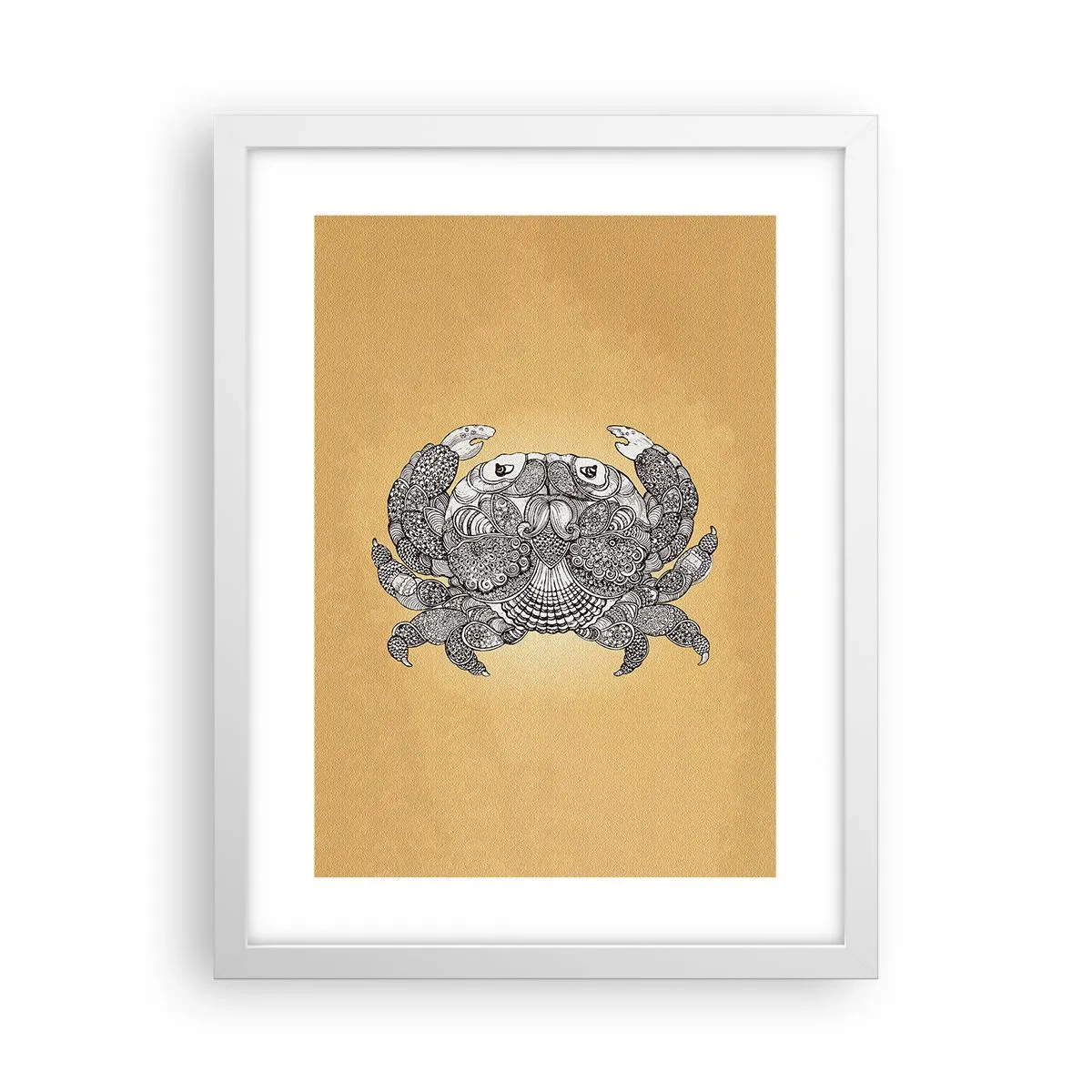 Poster in einem weißen Rahmen - Geschichten von Mr. Krabs - 30x40 cm