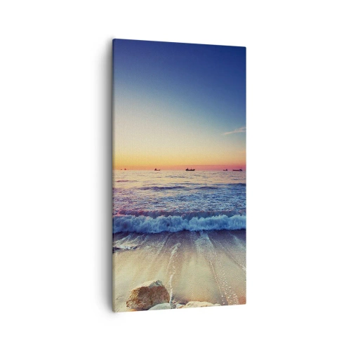 Bild auf Leinwand - Leinwandbild - Was ist mit dem Horizont? - 55x100 cm