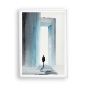 Poster in einem weißen Rahmen - Lebe ohne Grenzen - 70x100 cm