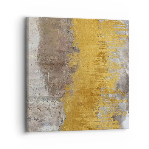 Bild auf Leinwand - Leinwandbild - Goldene Explosion - 30x30 cm