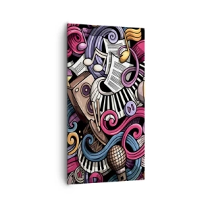 Bild auf Leinwand - Leinwandbild - Komplizierte Melodie - 65x120 cm