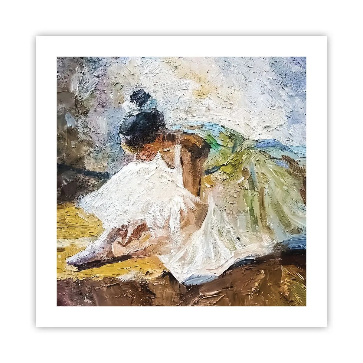 Poster - Aus einem Gemälde von Degas - 50x50 cm