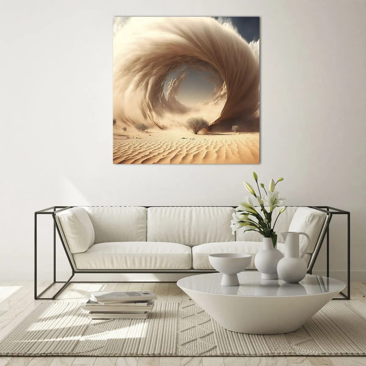 Glasbild - Bild auf glas - Geöffnetes Portal - 40x40 cm