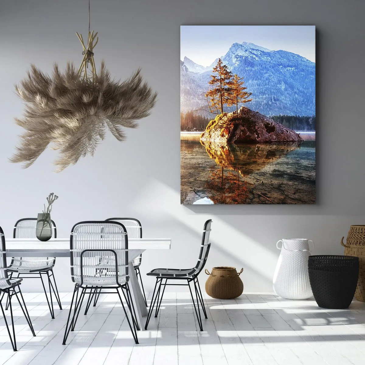 Bild auf Leinwand - Leinwandbild - Natur in neuem Licht - 45x80 cm