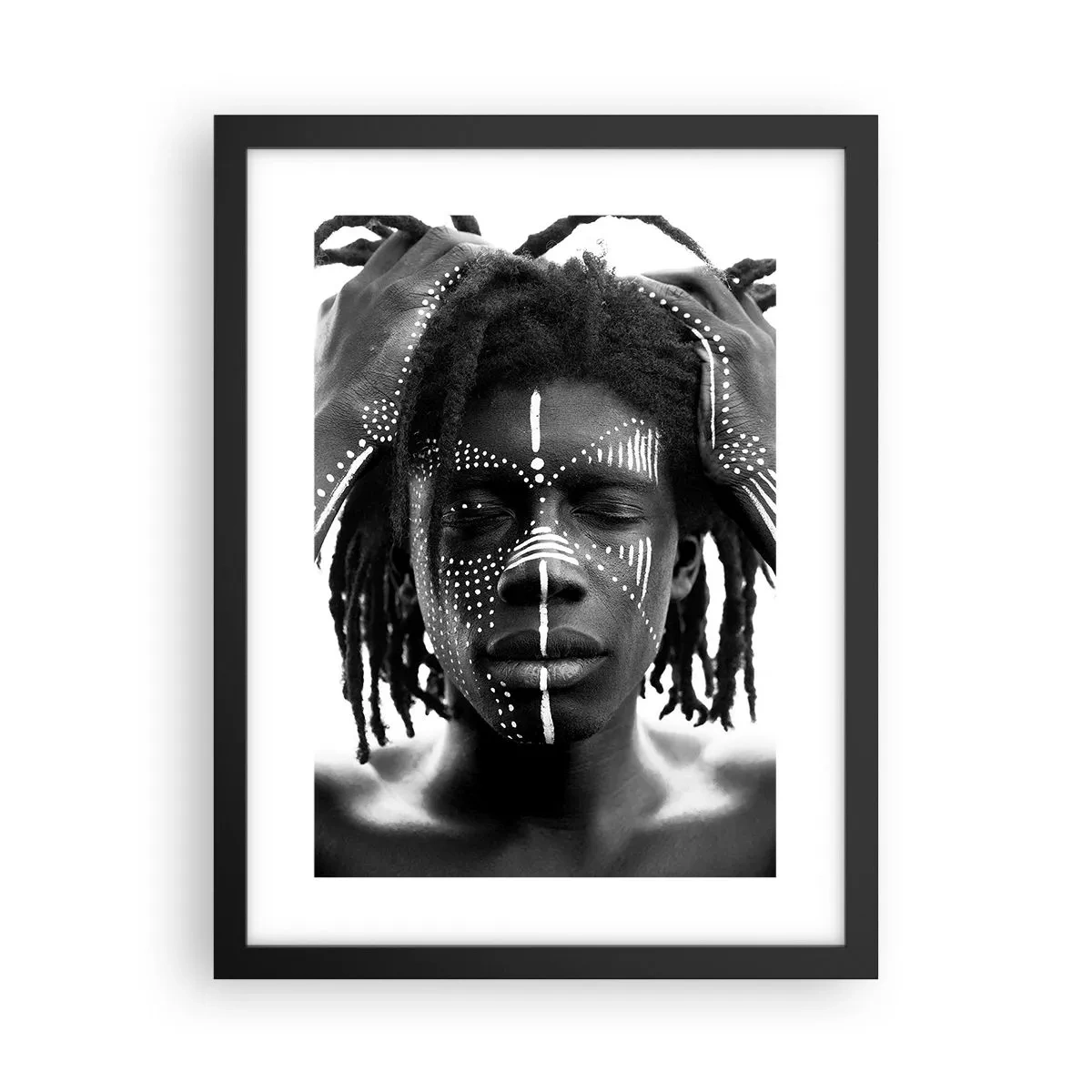 Poster in einem schwarzem Rahmen - Wo bist du? - 30x40 cm