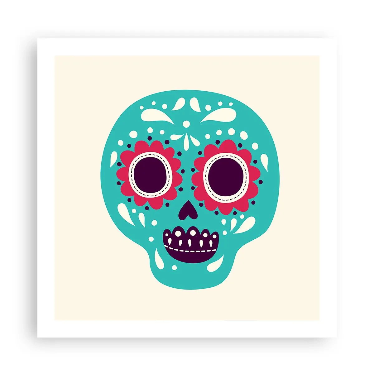 Poster - Das Leben – Spaß bis zum Tod - 60x60 cm