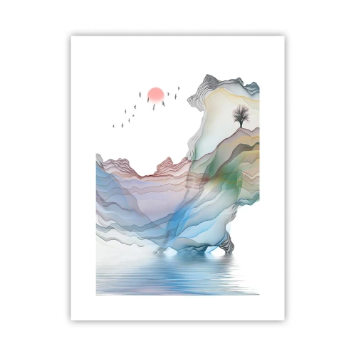 Poster - Zu den Kristallbergen - 30x40 cm