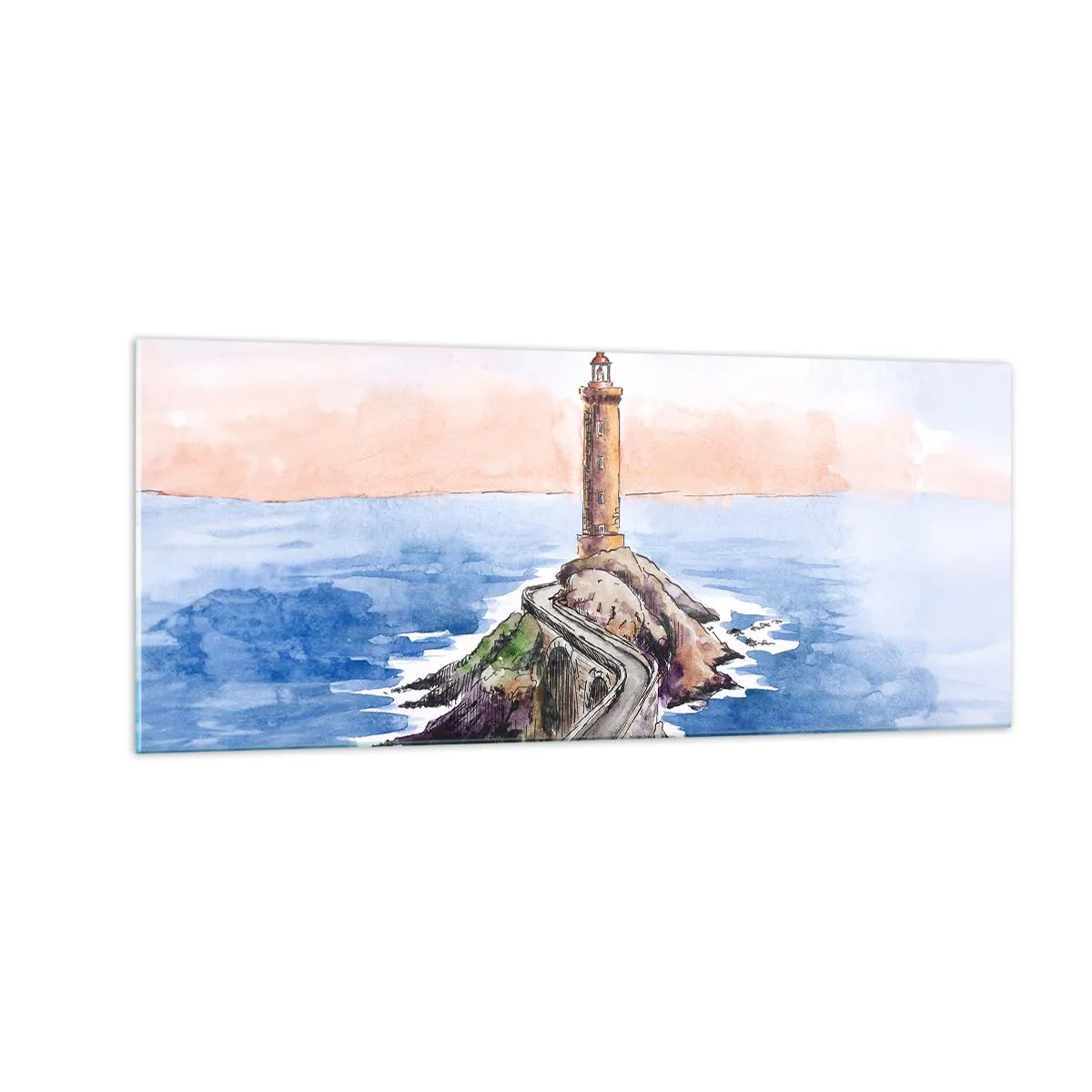 Glasbild - Bild auf glas - Dem Meer zugewandt - 100x40 cm
