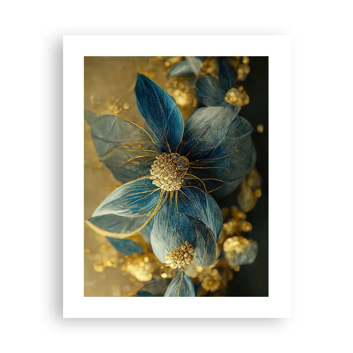 Poster - Mit Gold blühen - 40x50 cm