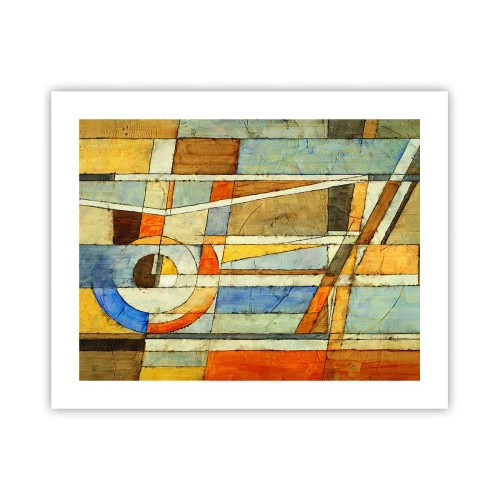 Poster - Kubismus auf der Baustelle - 50x40 cm
