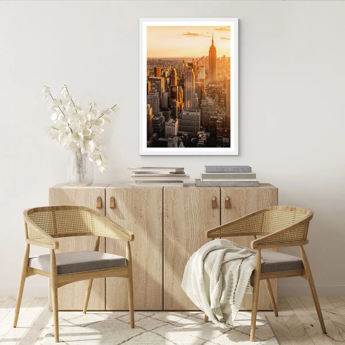 Poster in einem weißen Rahmen - In der Sonne wachsen - 70x100 cm