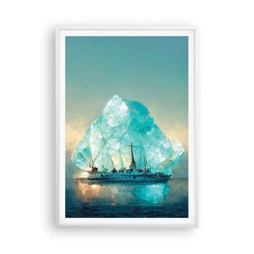 Poster in einem weißen Rahmen - Arktischer Diamant - 70x100 cm