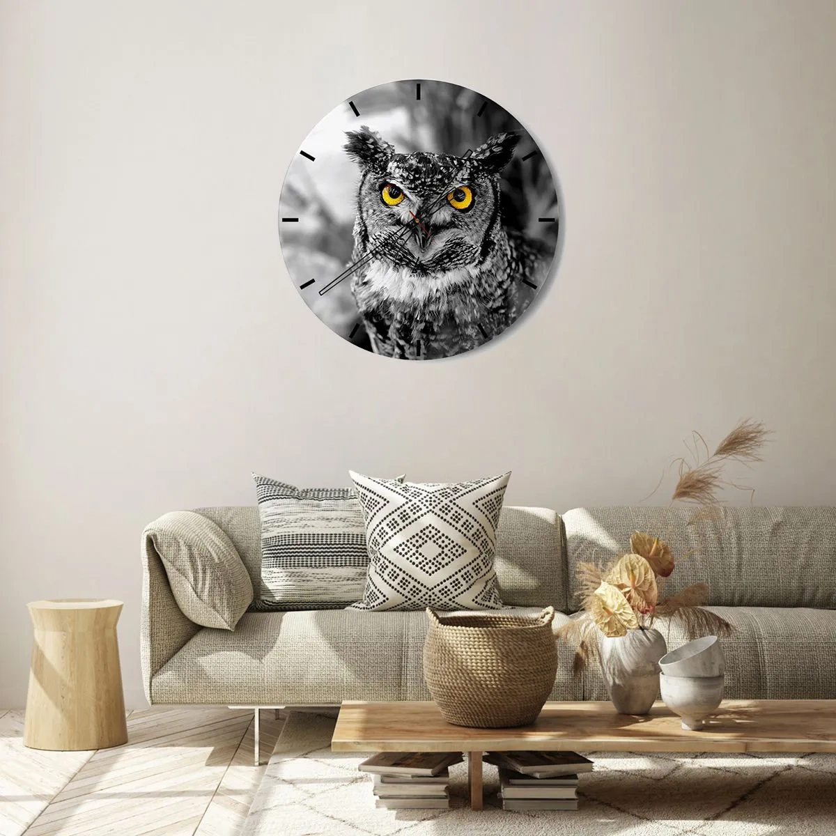 Wanduhr - Glasuhr - Nichts wird sich verstecken - 30x30 cm