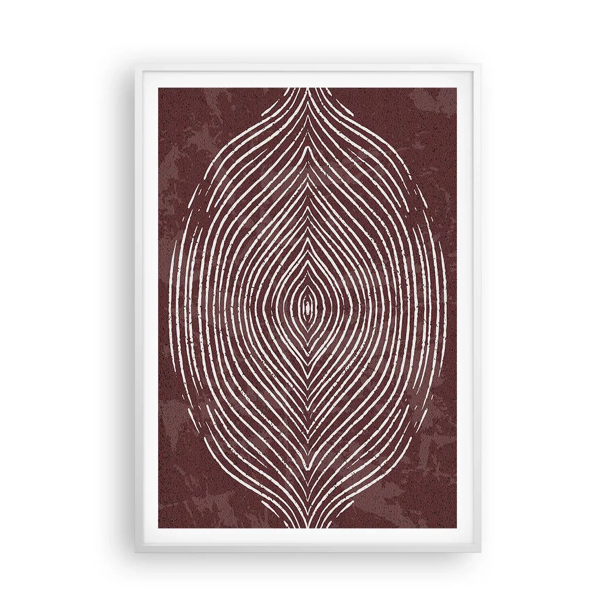 Poster in einem weißen Rahmen - Der Raum spricht - 70x100 cm