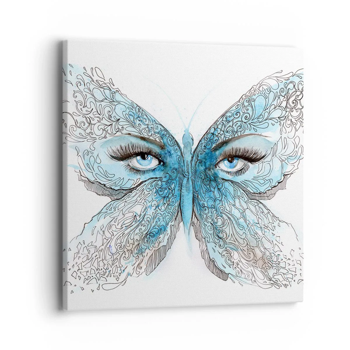 Bild auf Leinwand - Leinwandbild - Eros Blaumeise - 40x40 cm