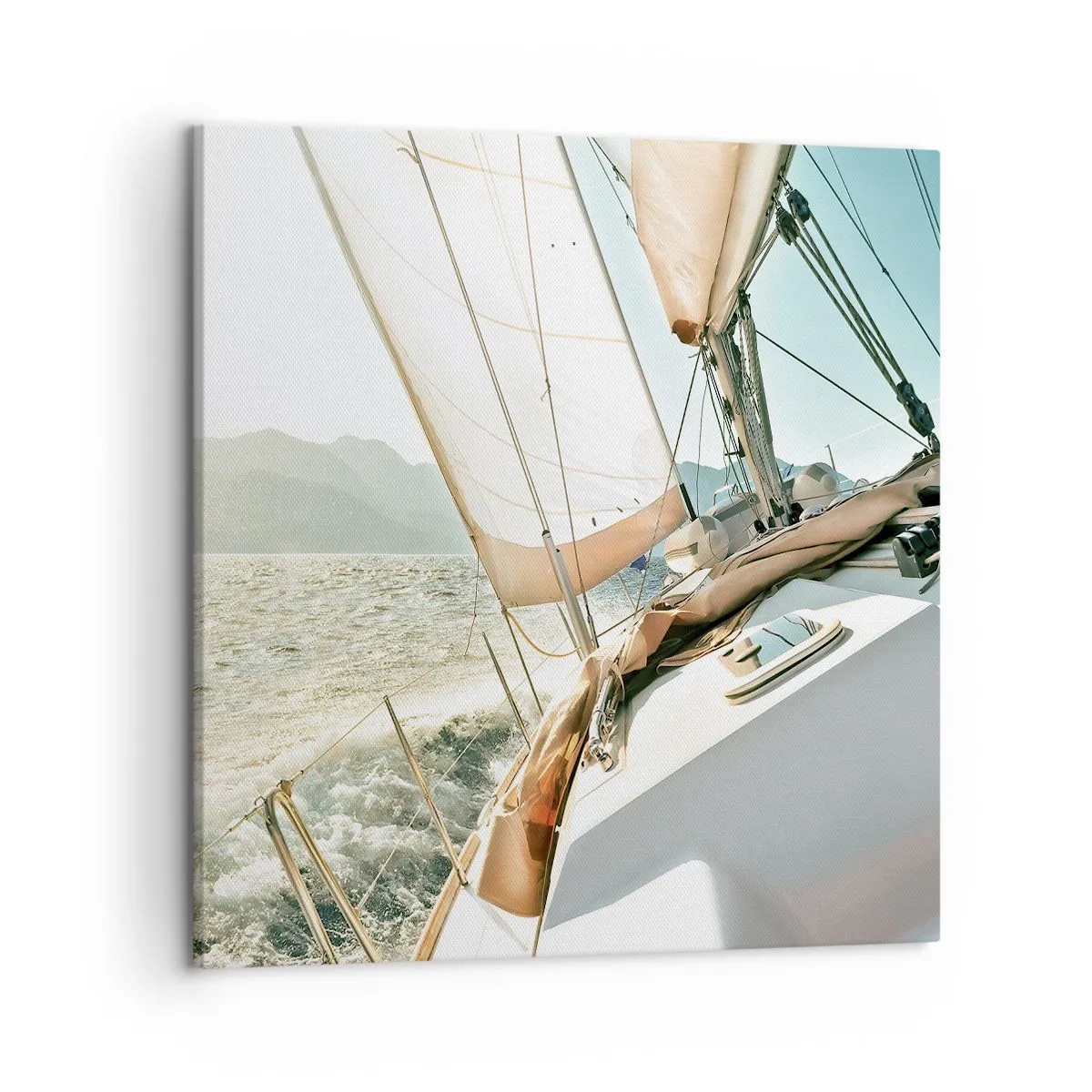 Bild auf Leinwand - Leinwandbild - Unter vollen Segeln - 50x50 cm