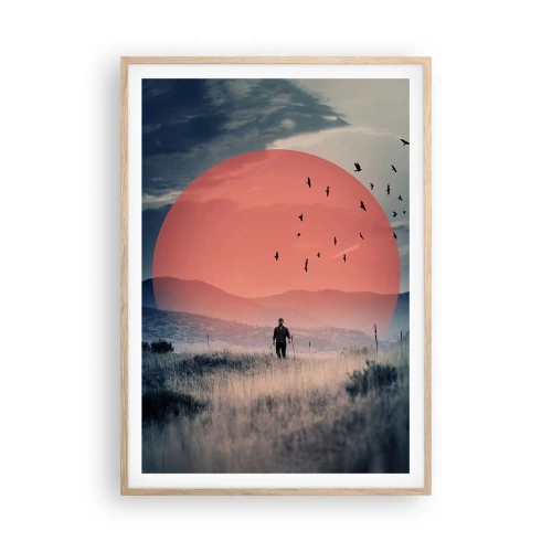Poster in einem Rahmen aus heller Eiche - In eigenen Elementen - 70x100 cm