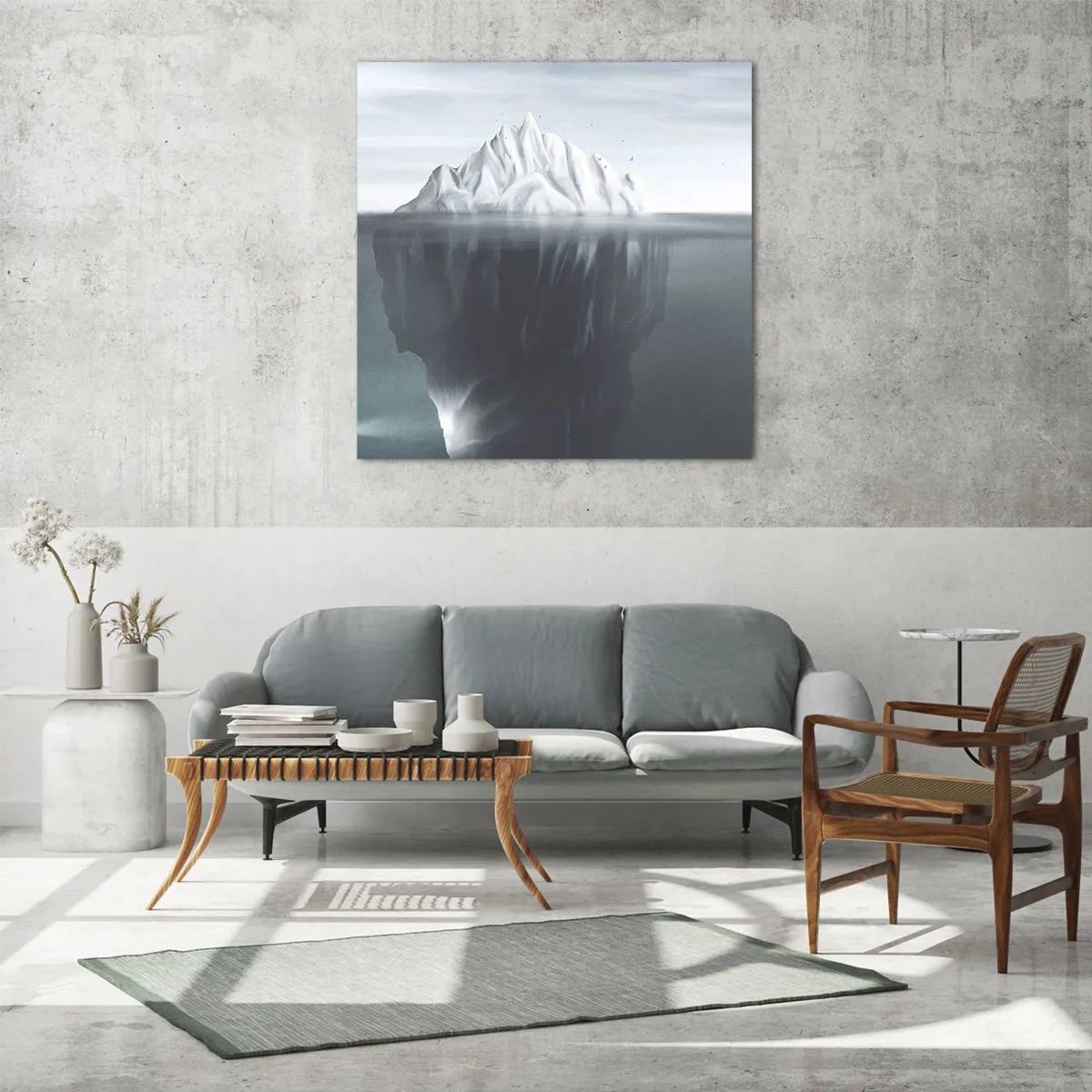 Glasbild - Bild auf glas - Unterwassergeheimnis - 60x60 cm