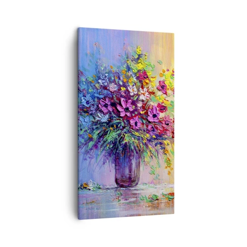 Bild auf Leinwand - Leinwandbild - Sommergeschenk der Wiese - 45x80 cm