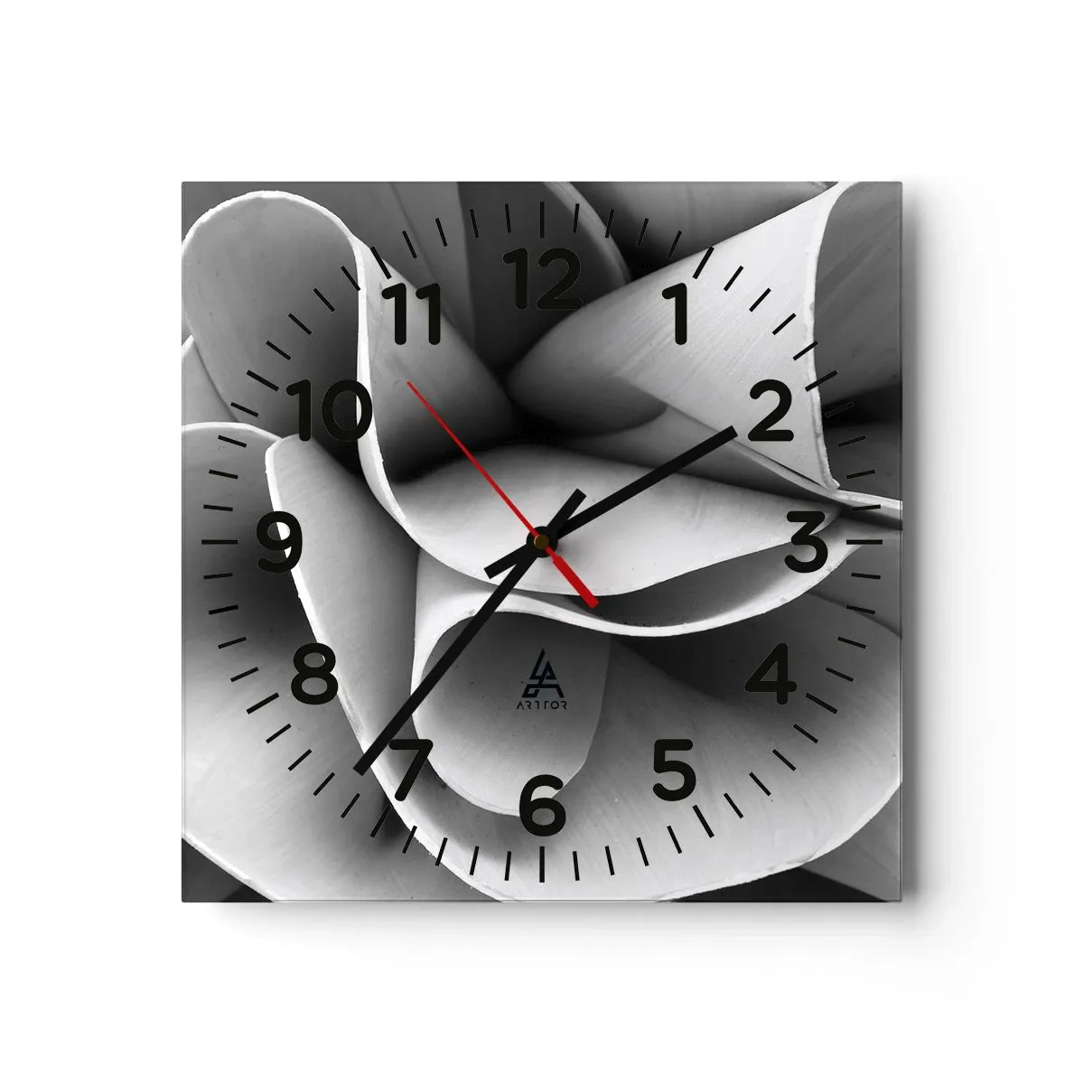 Wanduhr - Glasuhr - Es passiert im Weltraum - 30x30 cm
