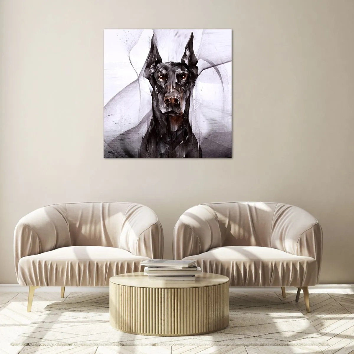 Glasbild - Bild auf glas - Edelgeboren - 50x50 cm