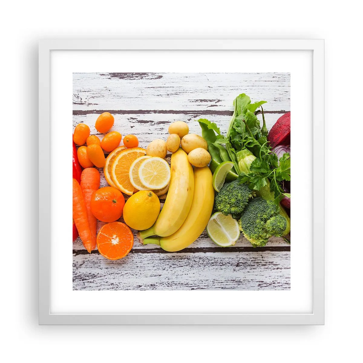 Poster in einem weißen Rahmen - Es ist nicht genug? - 40x40 cm