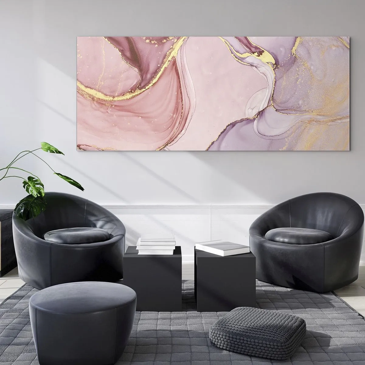 Glasbild - Bild auf glas - Eine Liebkosung der Farben - 90x30 cm