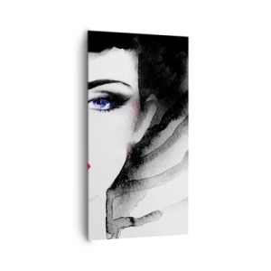 Bild auf Leinwand - Leinwandbild - Er drückt zurück und ruft an - 65x120 cm