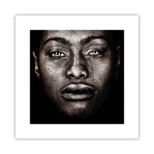 Poster - Eine Träne - 30x30 cm