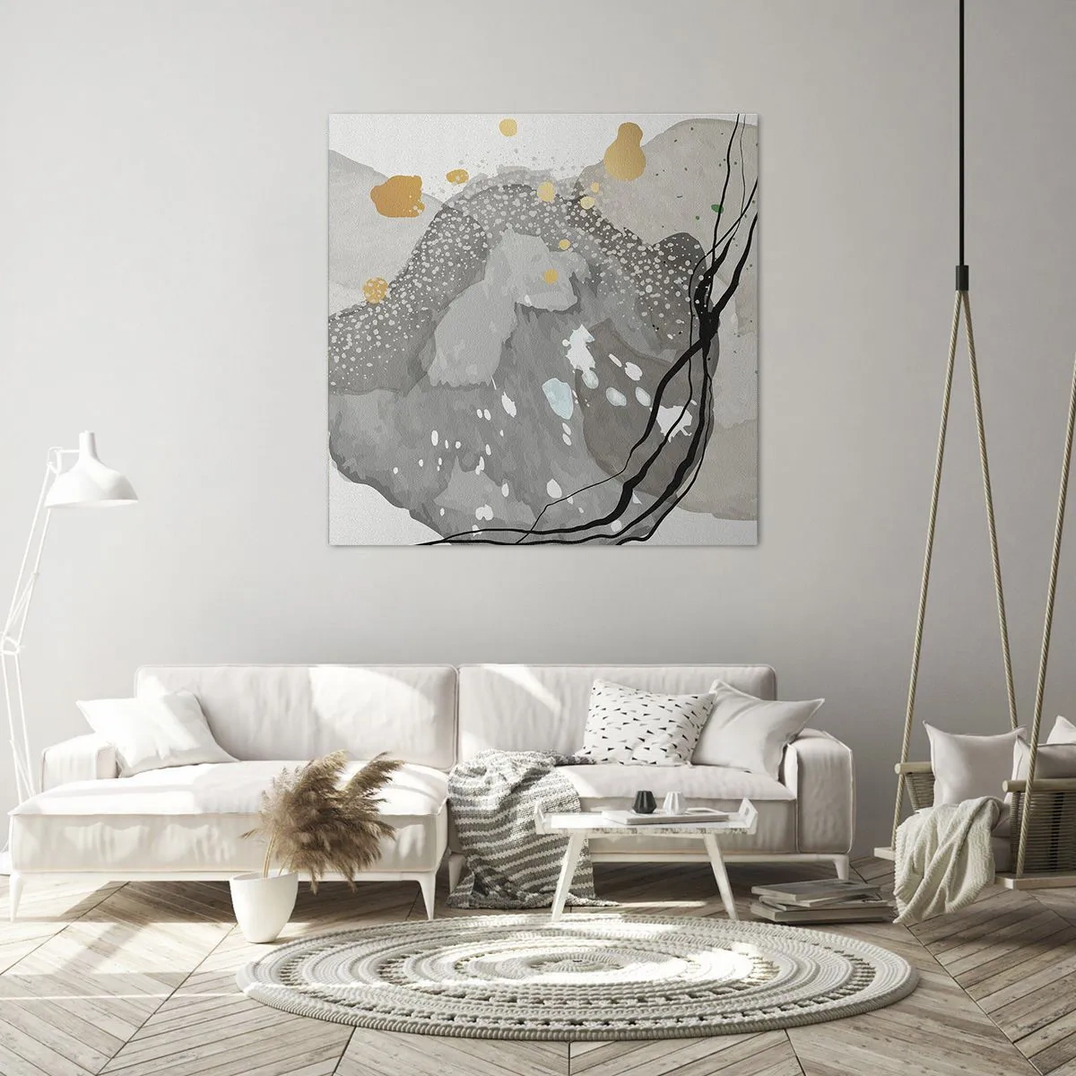 Bild auf Leinwand - Leinwandbild - Organische Komposition - 50x50 cm