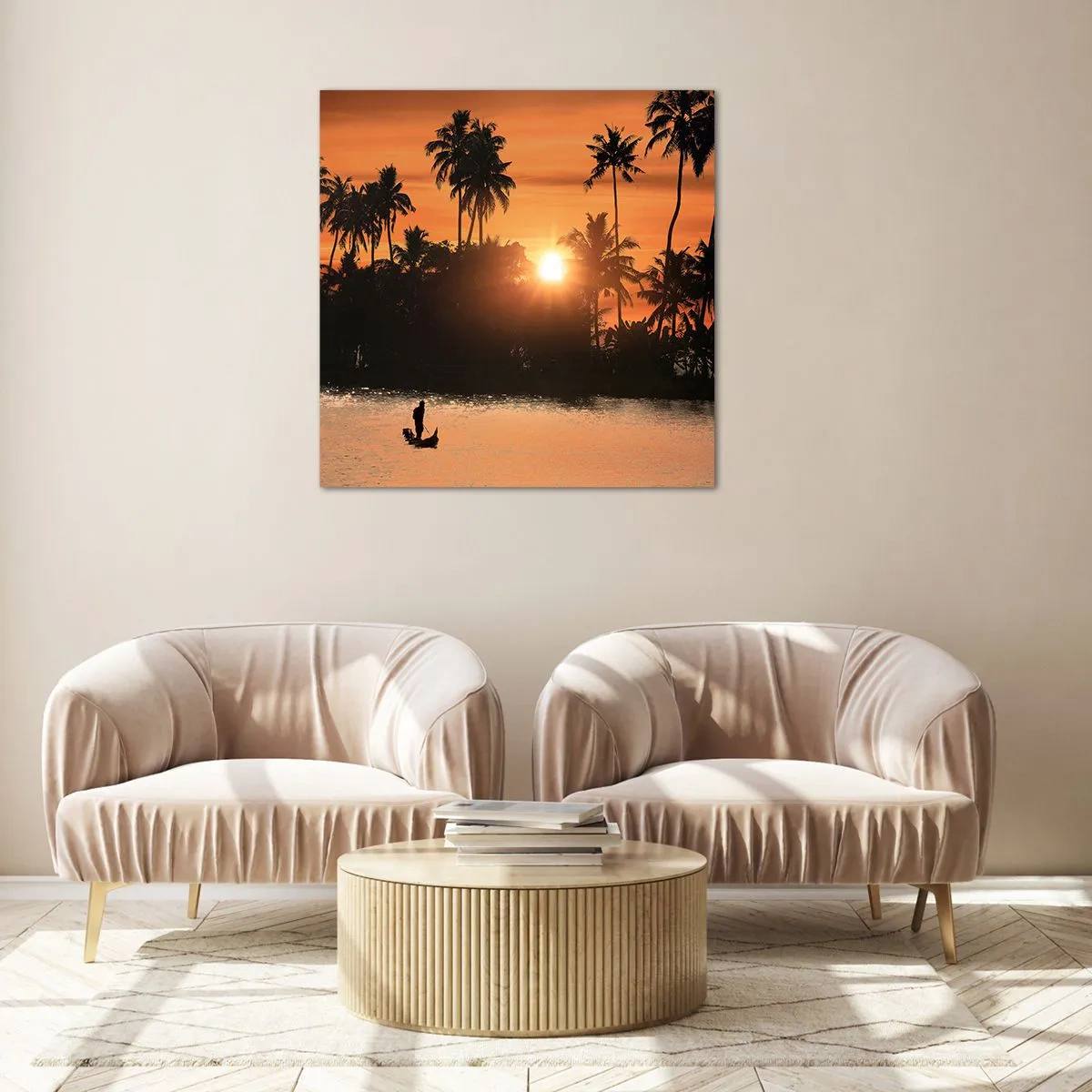 Glasbild - Bild auf glas - Zeit zum Entspannen - 70x70 cm