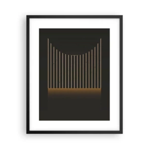 Poster in einem schwarzem Rahmen - Die Dunkelheit erkunden - 40x50 cm