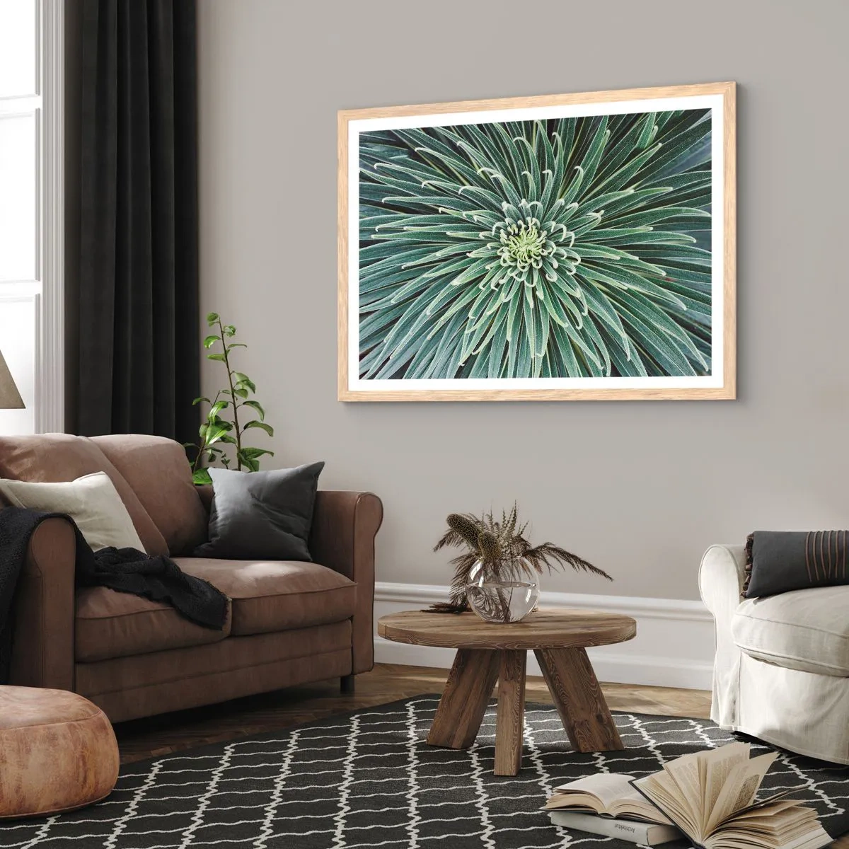 Poster in einem Rahmen aus heller Eiche - Ein Star ist geboren - 50x40 cm