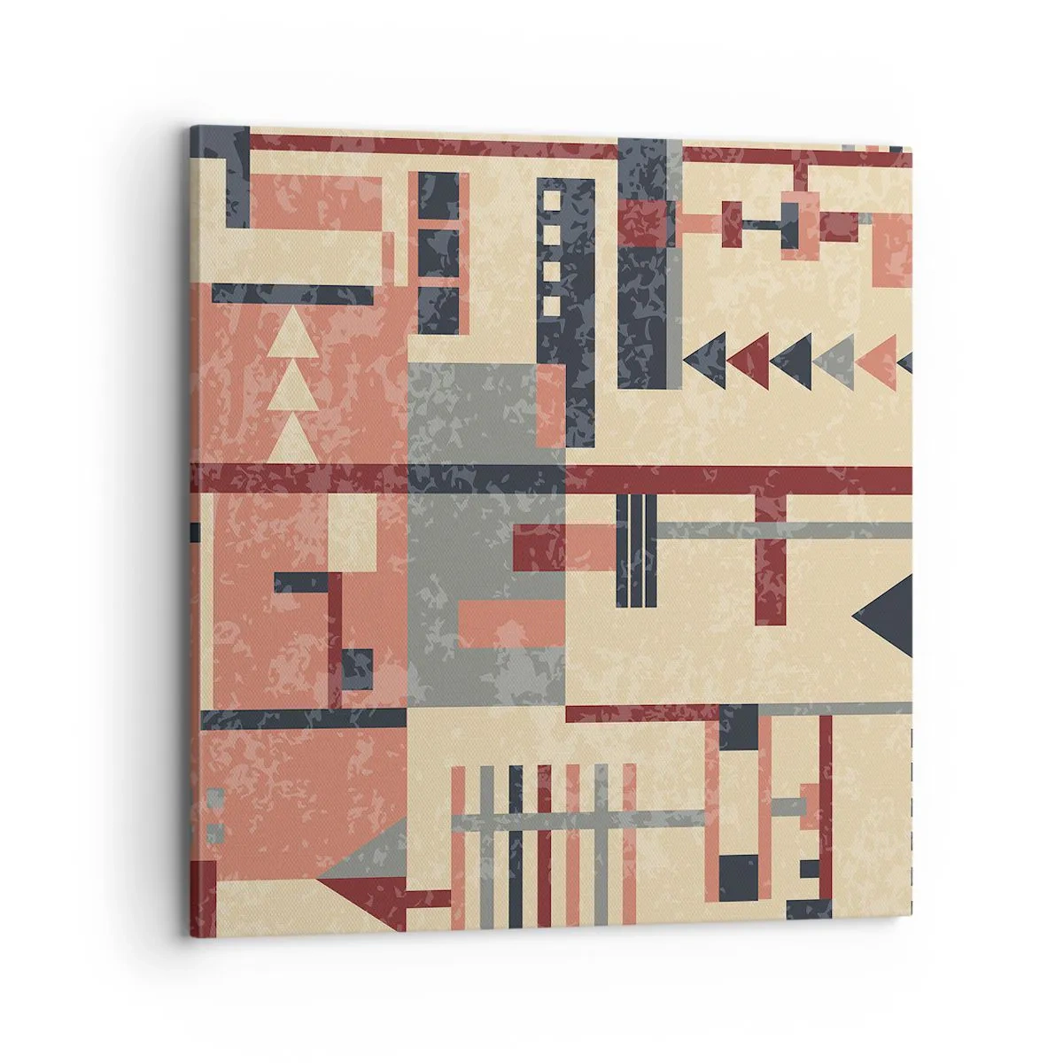 Bild auf Leinwand - Leinwandbild - Eine Kombination aus Vertikalen und Ebenen - 70x70 cm