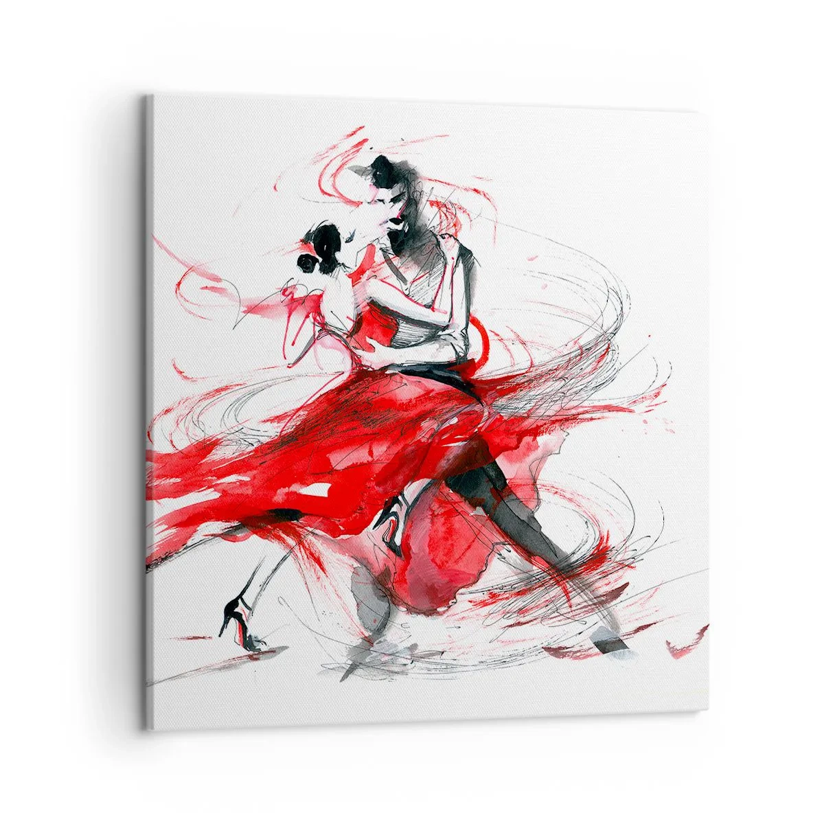 Bild auf Leinwand - Leinwandbild - Tango – der Rhythmus der Leidenschaft - 50x50 cm