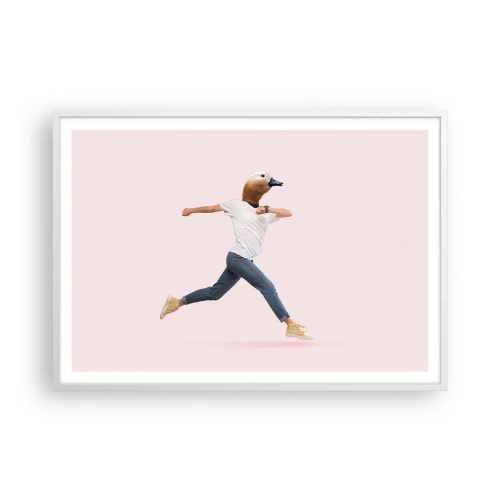 Poster in einem weißen Rahmen - Eine Prise Absurdität - 100x70 cm