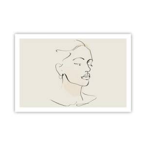 Poster - Eine bestimmte Linie - 91x61 cm