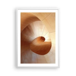 Poster in einem weißen Rahmen - Architektonische Serpentine - 50x70 cm